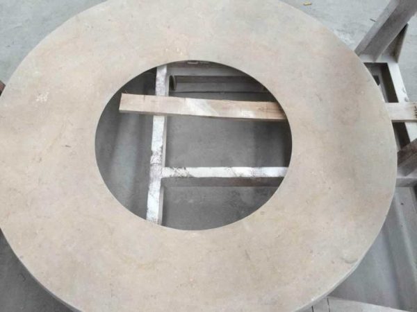 yellow limestone round decorations