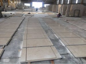 yellow limestone shaped flooring