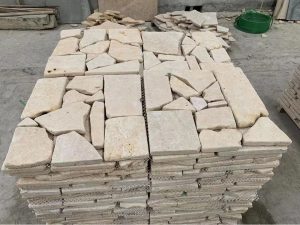Yellow limestone Paving Cobble