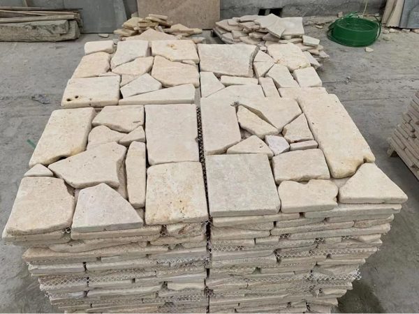 Yellow limestone Paving Cobble