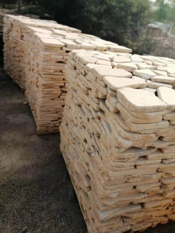 Yellow limestone Paving Cobble